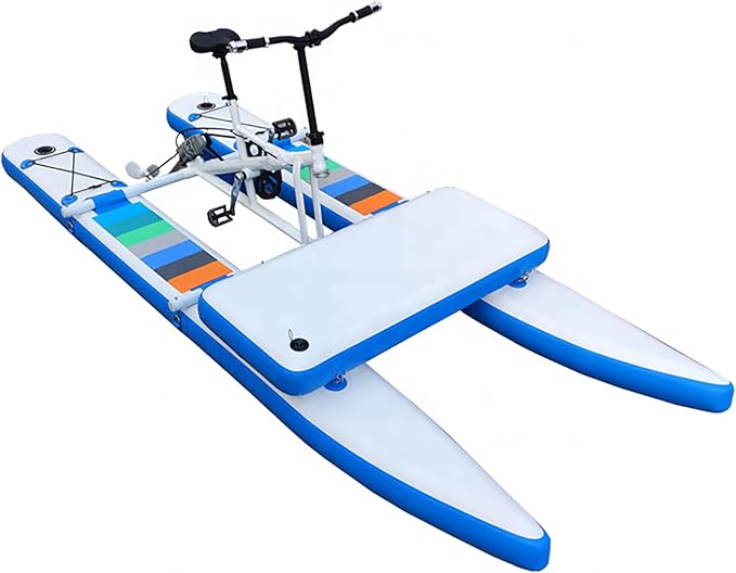SUP Water Bikes, Inflatable Pedal Boat, Water Bike Inflatable Kayak Bikeboat for Lake, Water Bikes with Paddle Board Water...