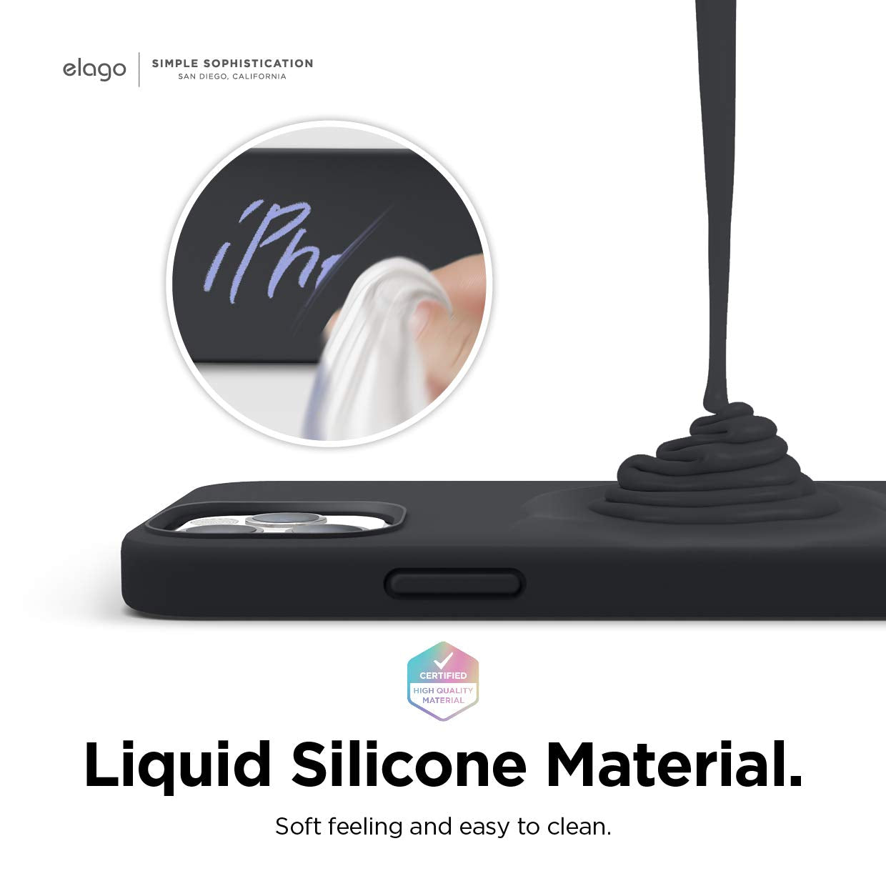 Elago Magnetic Silicone Case Compatible With Magsafe Compatible With Iphone 12 And Compatible With Iphone 12 Pro 6.1 Inch - Buil
