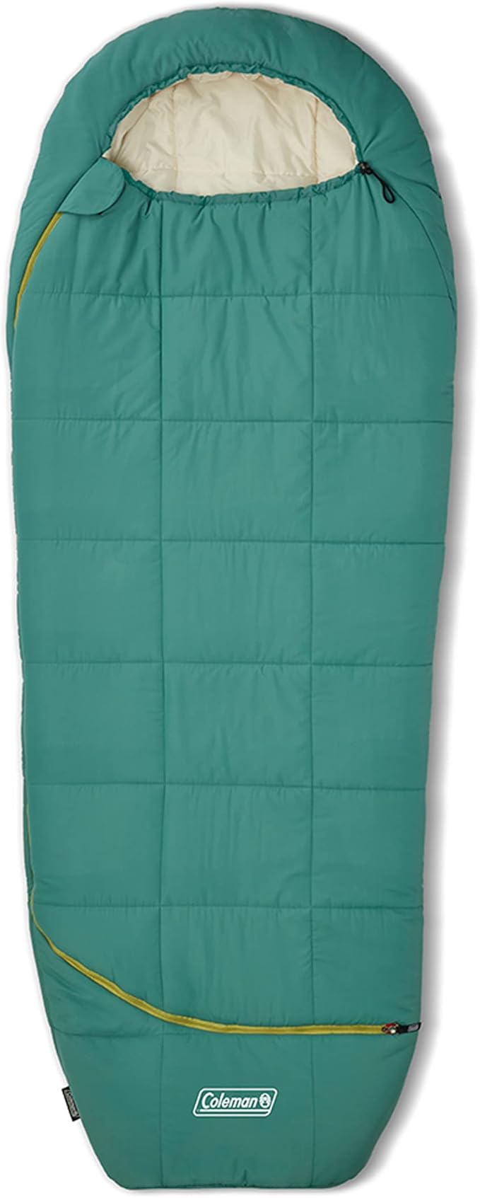 Coleman Big Bay 0/20/40°F Cold-Weather Sleeping Bag, Adult Mummy Sleeping Bag with Headrest, Foot Ventilation, & Storage S...