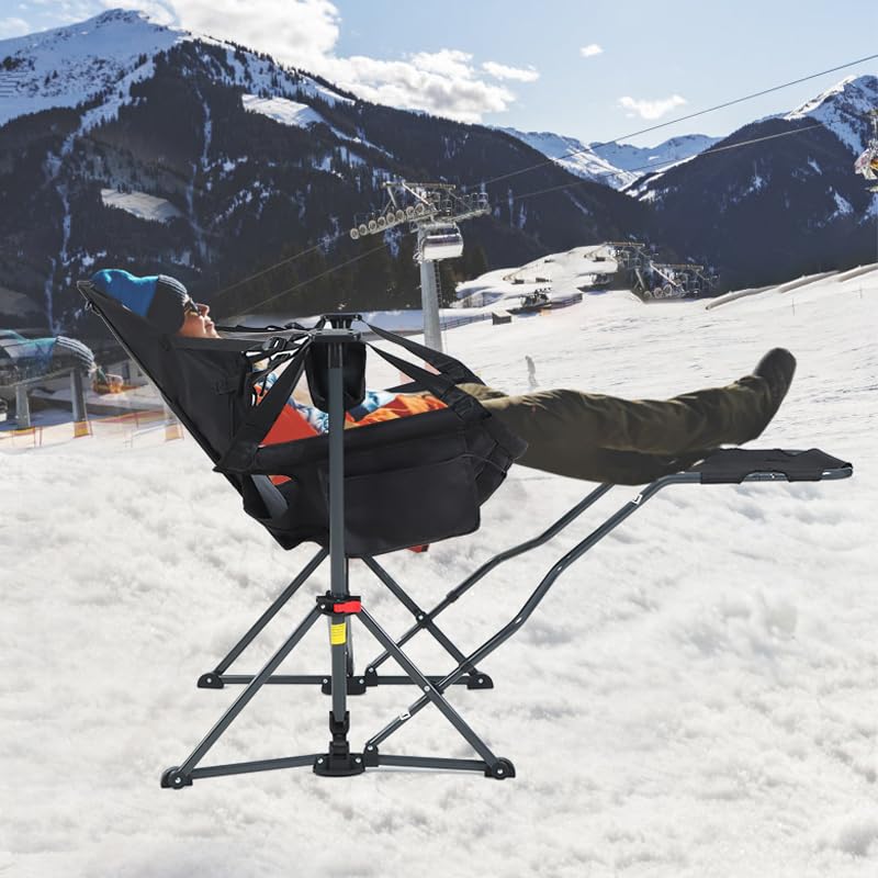 Nice C Heated Hammock Camping Chair with Footrest, Heated Camping Chair with Battery, Rocking Swing Chairs, Hammock Chairs...