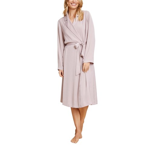 Barefoot Dreams Washed Satin Notch Collar Robe