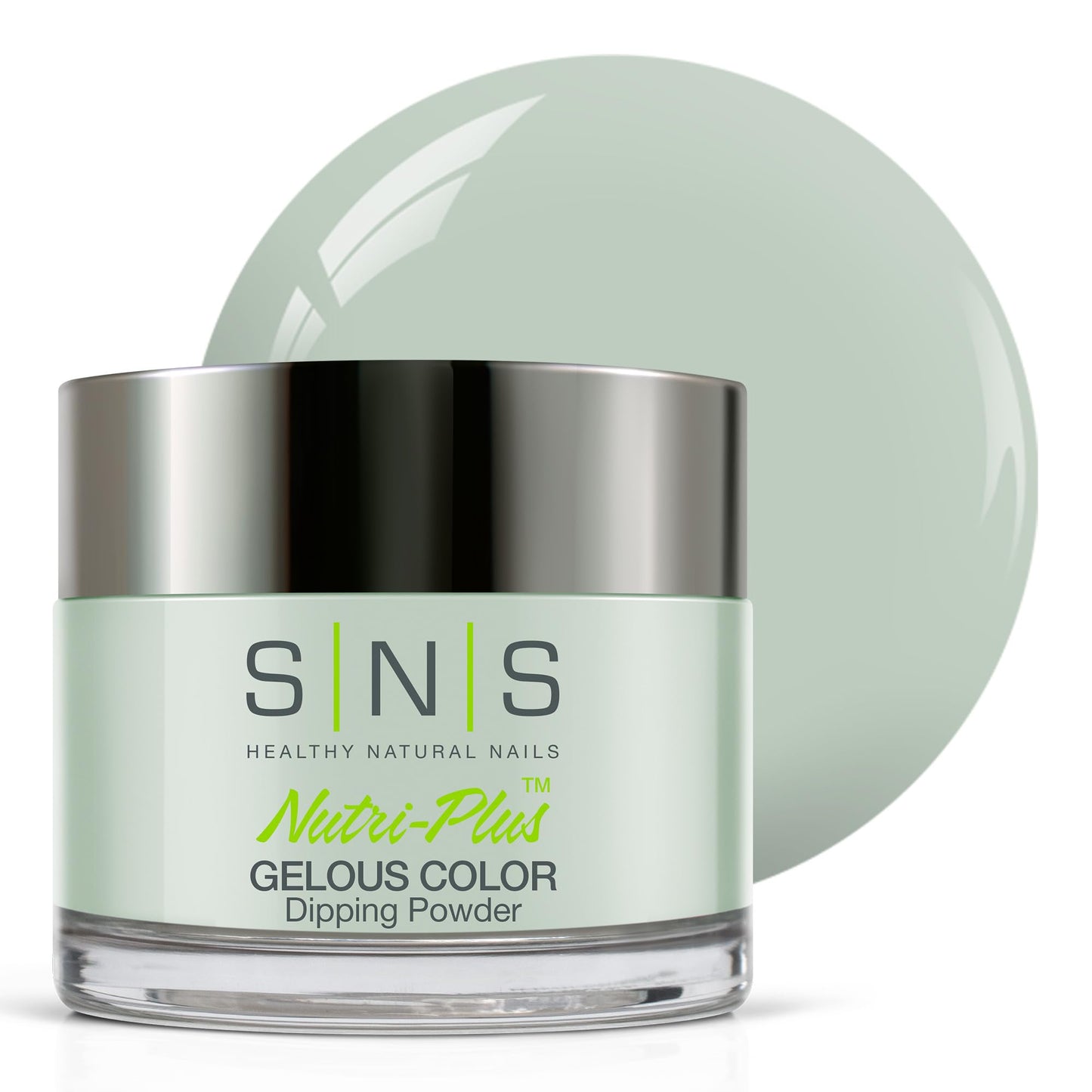 SNS Nail Dip Powder, Gelous Color Dipping Powder - Cabo San Lucas (Green/Seafoam, Cream) - Long-Lasting Dip Nail Color Lasts 14