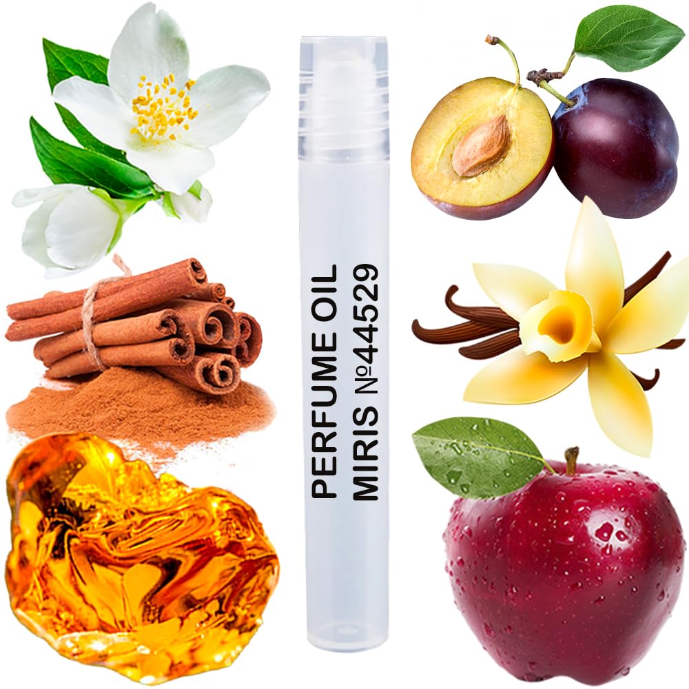 MIRIS No. 44529, Inspired by Fera Black, Long-Lasting Perfume Oil for Men Roll-On, Rollerball 0.34 Fl Oz / 10 ml