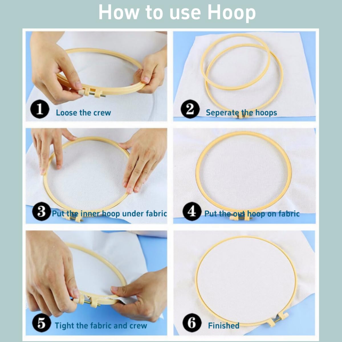 Punch Needle Kits Magnolia Flowers Easy for Beginners DIY Embroidery Starter Set with Hoop Stress Relief Craft Hobby and Home Decor 20x20cm-2