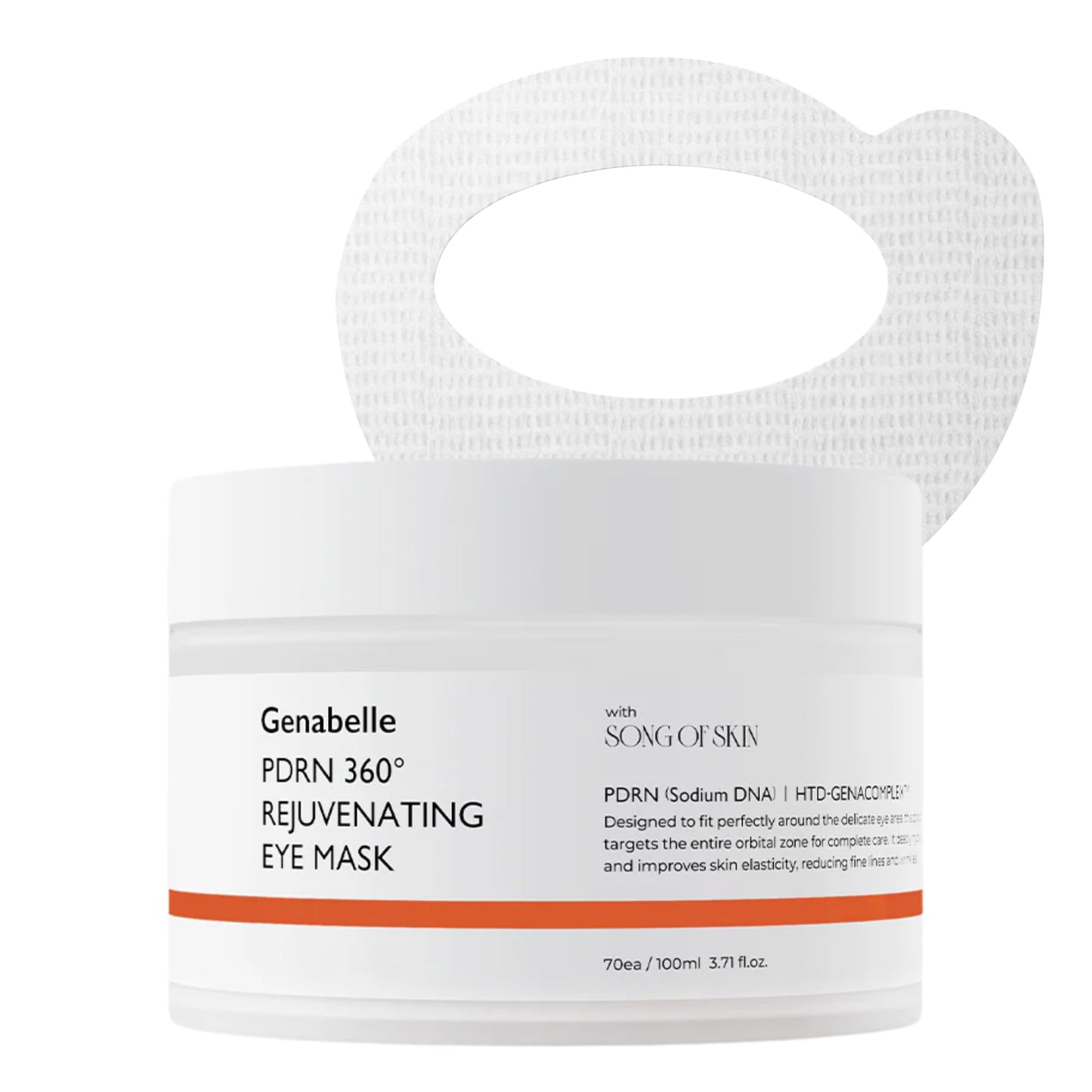 Genabelle PDRN 360 Rejuvenating Eye Mask - Full Eye Area Care for Hydration, Firming & Elasticity with PDRN & Peptides - Targets