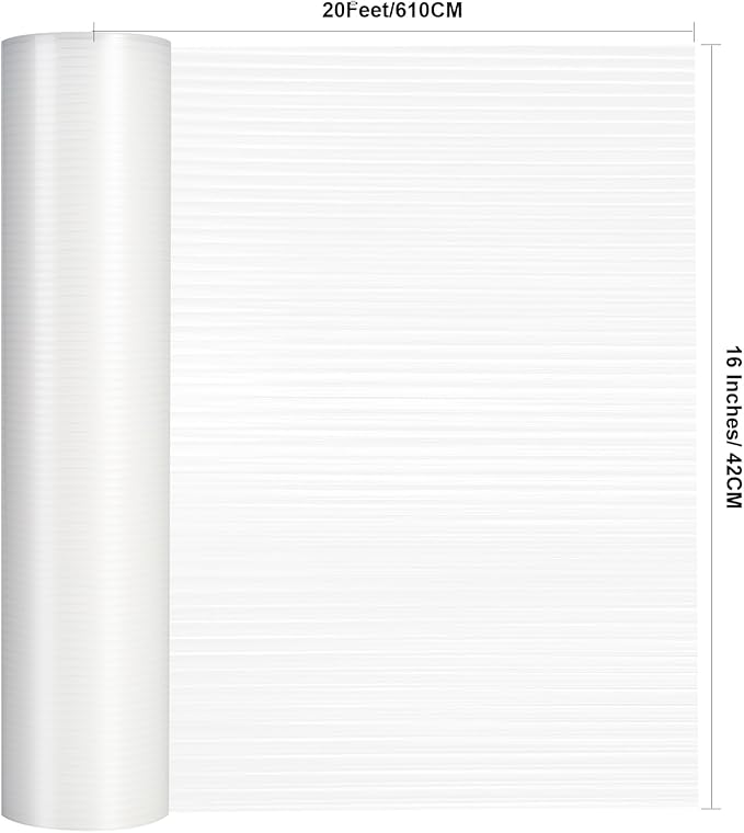 Shelf Liner, 16 Inches x 20 FEET Non-Slip Kitchen Cabinet Liner, Washable Oil-Proof Non-Adhesive Contact Paper for Kitchen Drawer, Cabinet, Shelves, Refrigerator, Storage, Desks, coutertops