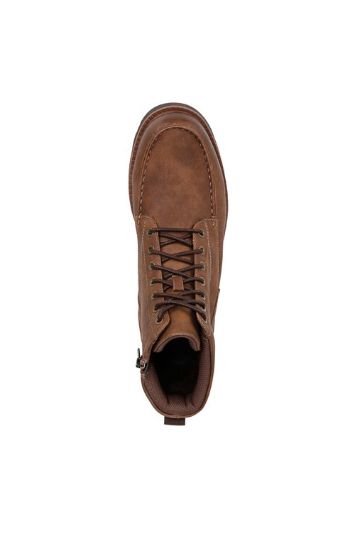 Dr. Scholl's Shoes Men's Manchester Lace Up Boot Mid Calf Boot Tan Smooth 8 M