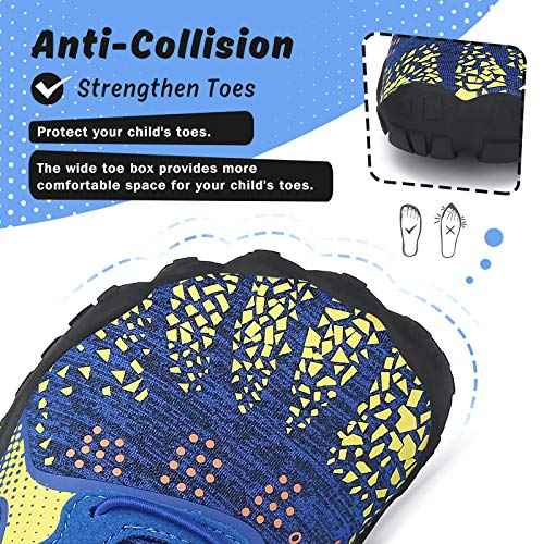 SAGUARO Kids' Barefoot Shoes Boys Girls Quick Dry Aqua Athletic Sneakers Lightweight Sport Footwear Toddler Water Shoes