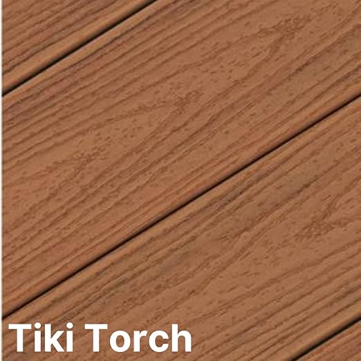 Tiki Torch 12-Inch Composite Deck Corner Fascia Trim - HG Thermaform, Made for Trex Decks, OEM Materials, Easy Installation, Sold Individually