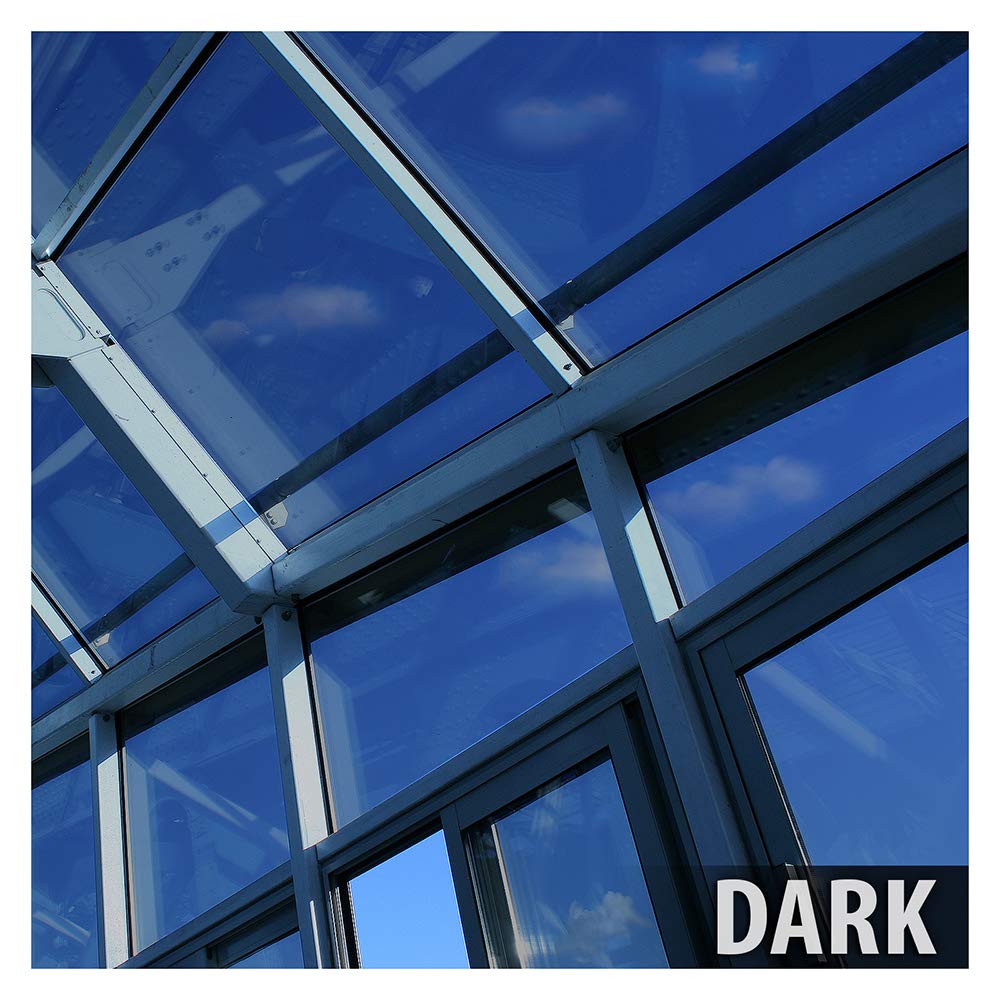 BDF EXNA20 Exterior Window Film Daytime Privacy and Sun Control Natural 20, Black (Dark) - 48in X 7ft