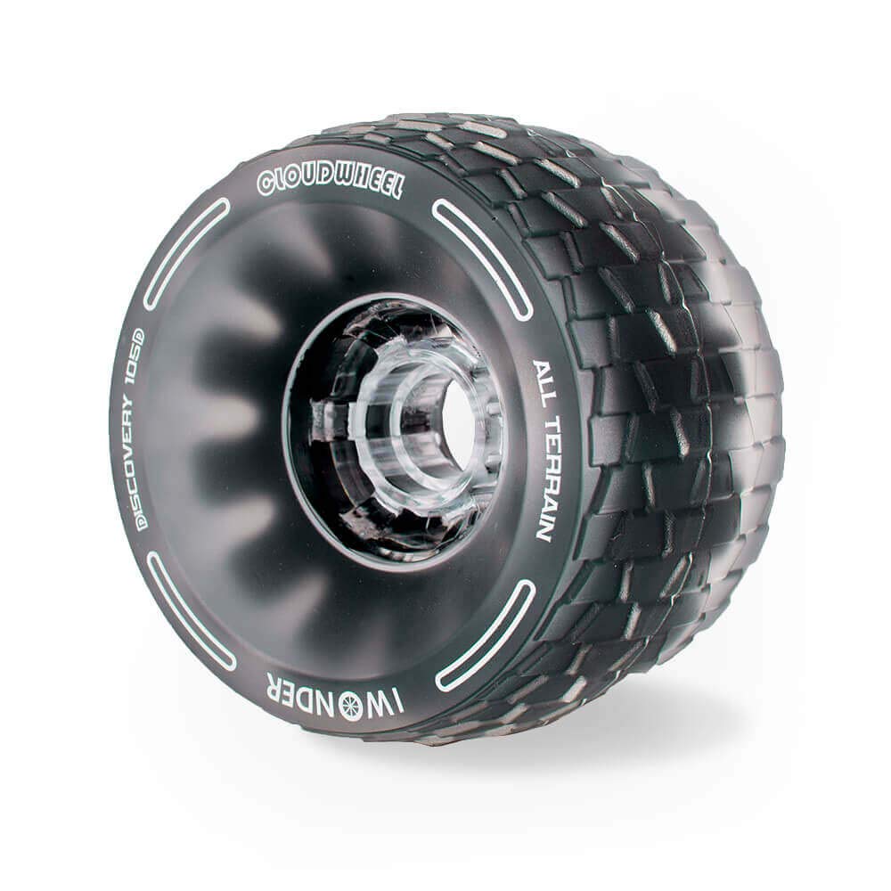 IWONDER Cloud Wheel 105mm Discovery Electric Skateboard Wheels Patented Damping Foam Core All Terrain Off Road 78A Translucent Urethane Longboard Wheels（Not Applicable to Hub Motor
