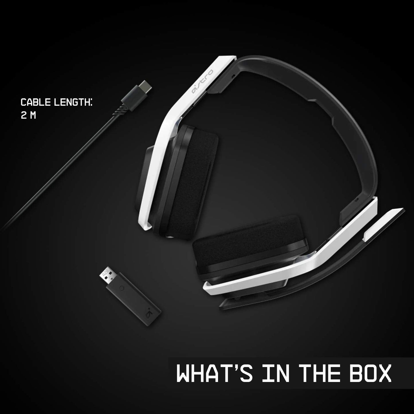 ASTRO Gaming A20 Wireless Headset Gen 2 for PlayStation 5/4, PC & Mac - White/Blue, Wireless Gaming Headset with Microphone