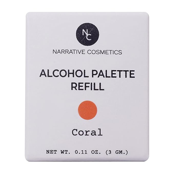 Narrative Cosmetics Alcohol Palette Refill Pans - Skin Tones - Coral