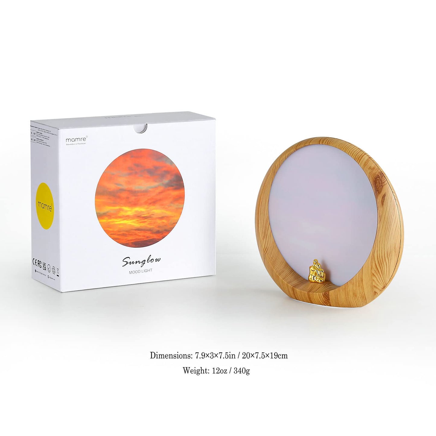 mamre Sunset Lamp Anniversary Wedding Valentine’s Day Gift Ideas, Sunset Glow Light Centerpiece Table Decorations Gifts for Mom Birthday Gift, The Beautiful Sunset We Share