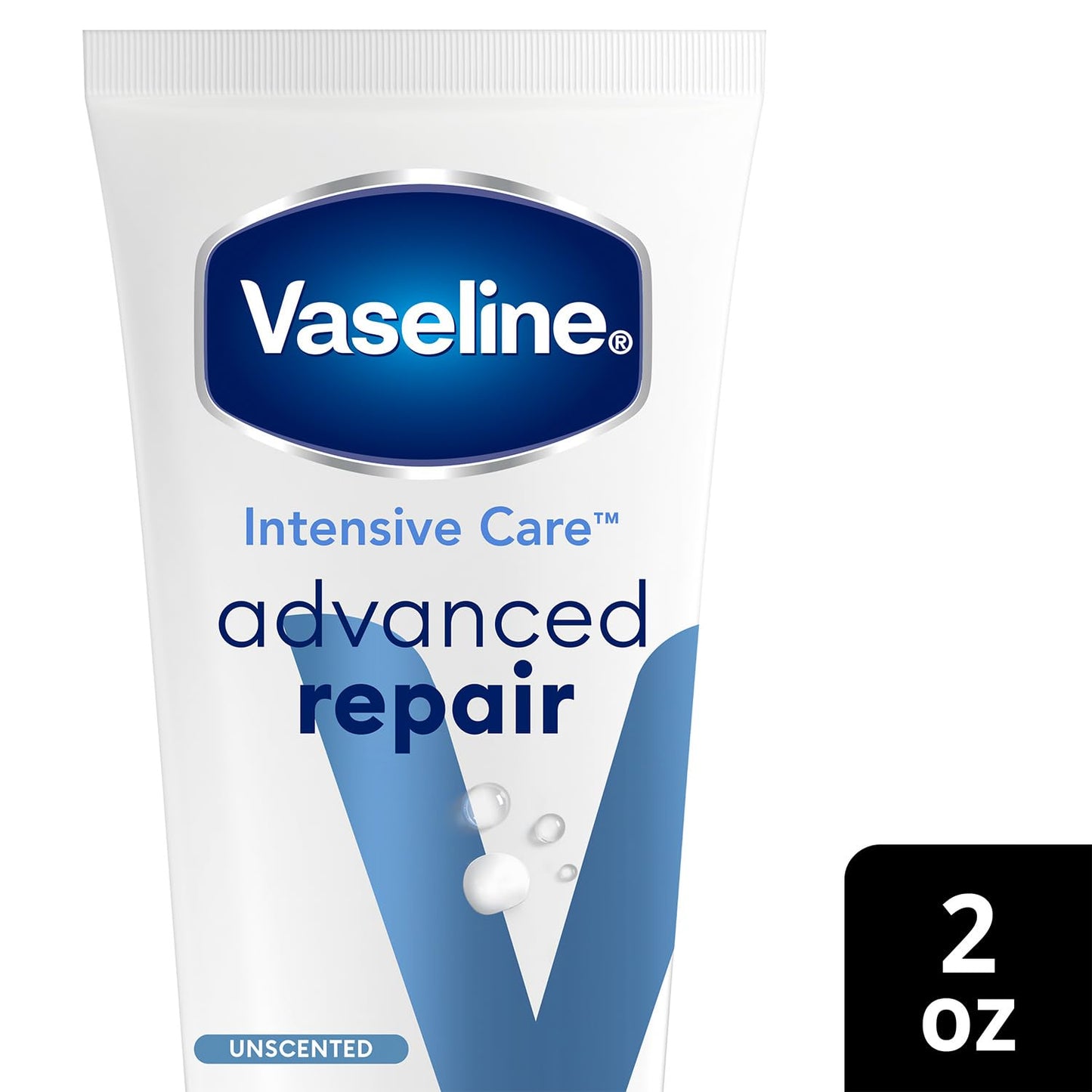 Vaseline Intensive Care Advanced Repair, Travel-Size - Fragrance-Free Body Lotion for Extremely Dry Skin, 2 Oz