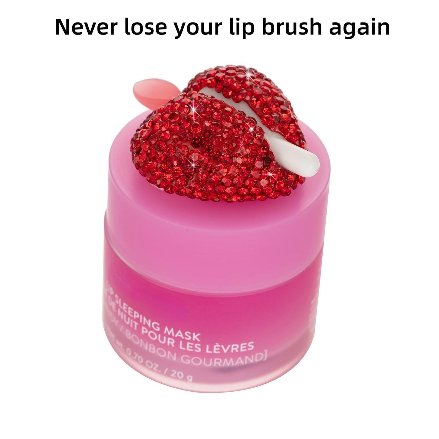 Lip Brush Holder,Lip Balm Brush Organizer Compatible with LANEIGE Lip Sleeping Mask,Silicone Sleeve Protector Cover for Lip Brus