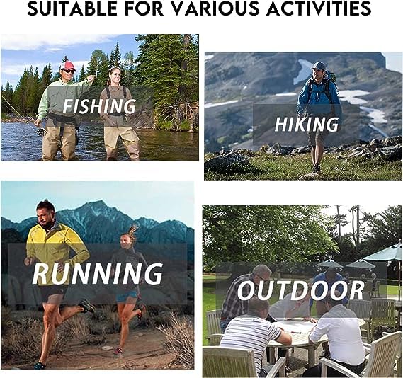 Riverruns Fishing Shirt for Men Short Sleeve UPF 50+ Sun Protection Swim T-Shirt Rash Guard Water Beach Tee