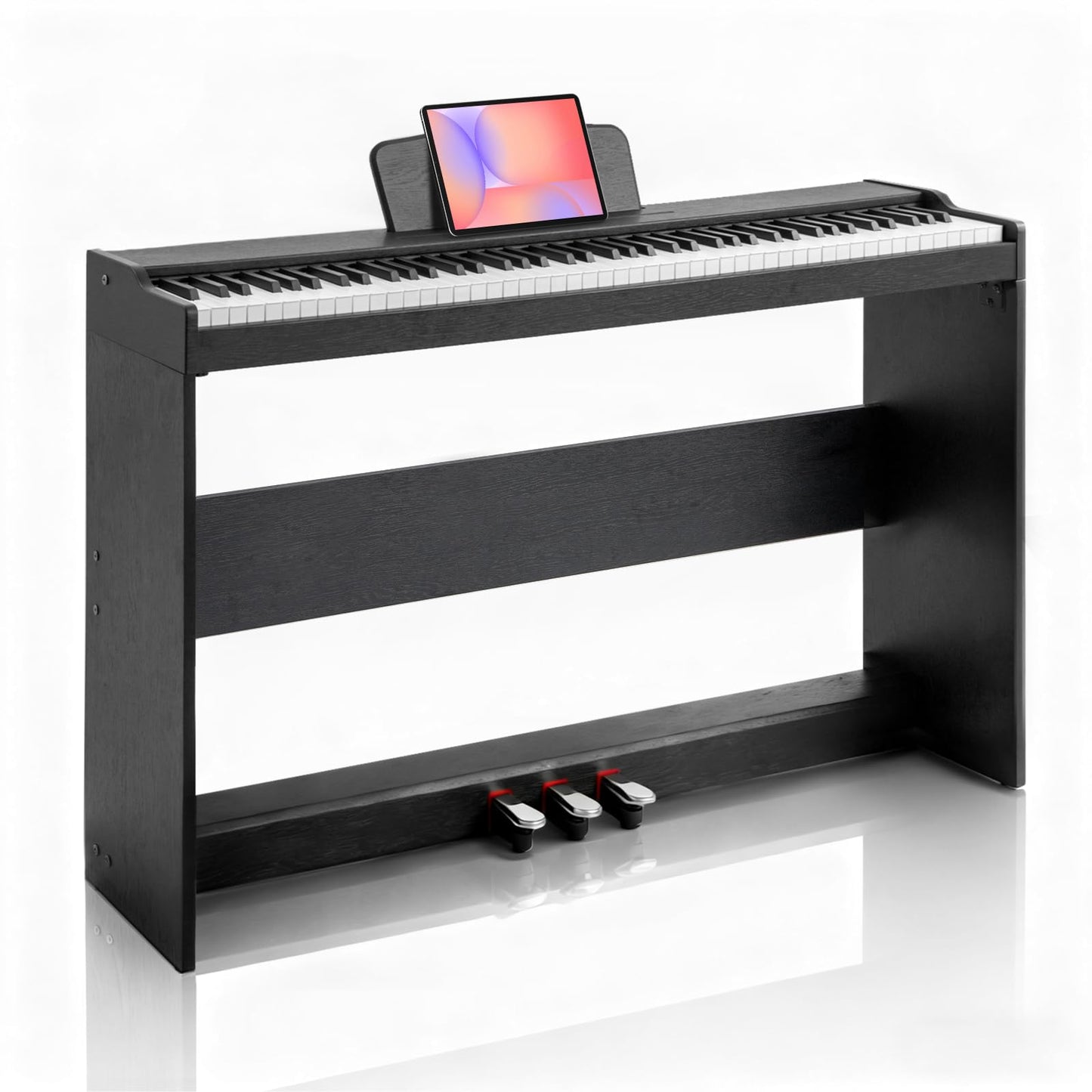 AiJoy 88 Key Digital Piano with Semi-Weighted Keys, Electric Piano Keyboard for Beginners, Dual Speakers & Triple Pedal, Support MIDI USB, Compact & Elegant Design, Birthday Gift ADP10