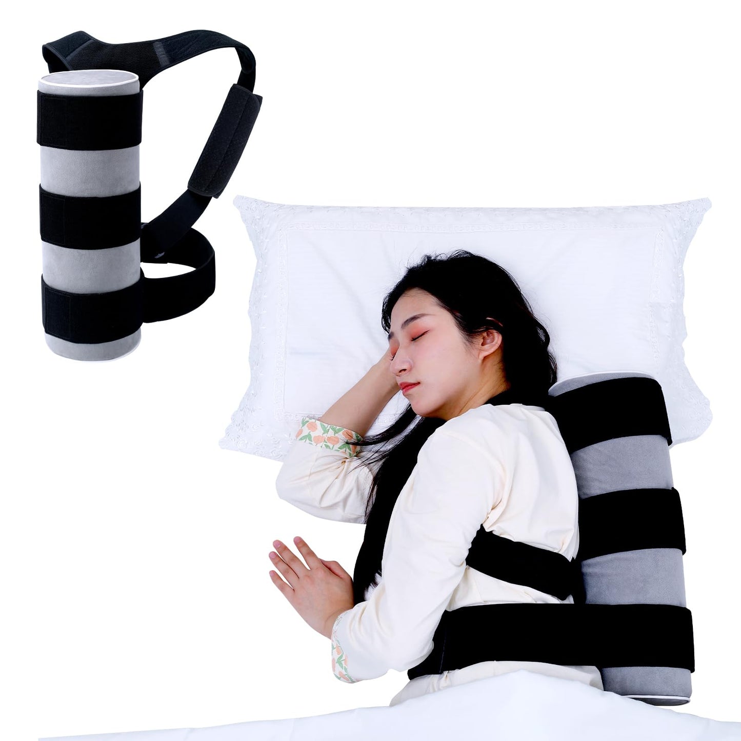 Side Sleep Trainer for Positional Sleep Apnea - Anti Snoring Device to Prevent Back Sleeping, Sleep Positioner for Snore Relief & Better Breathing | Lightweight, Comfortable & Effective Backpack