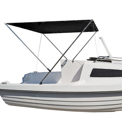 TeBaisea T-Top Canvas Boat Shade Cover Waterproof Replacement Canvas for Center Console Boat 61" x 44"(Black) 155cmx112cm