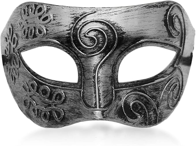 MYMENU Masquerade Mask for Men Women Vintage Greek Venetian Retro Masks for Halloween Carnival Mardi Gras Costume Cosplay