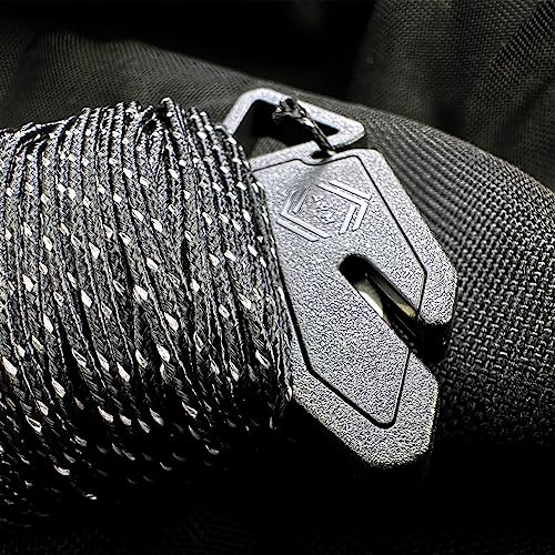 Atwood Rope Ready Rope™ Micro Cord Dispenser 125ft 100lb Test, Camping Gear Survival Tool, Built in Storage, Cutting Blad...
