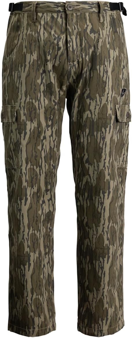 BLOCKER OUTDOORS Finisher Turkey Hunting Cotton Pants – Durable Camo Pants with Adjustable Waist & Multiple Pockets