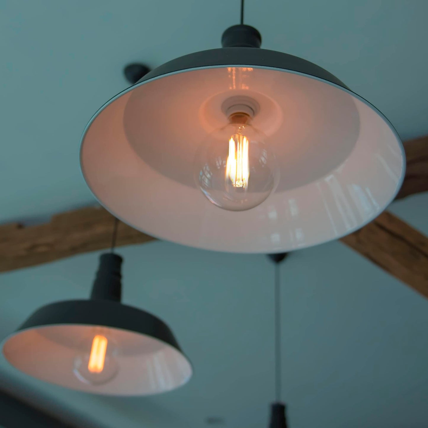 Maxxima G25 LED Light Bulb Globe Filament Bulb - 40 Watt Equal, 500 Lumens 2700K Warm White, E26 Standard Edison Vanity Bulb, Great for Kitchen, Living Room, and Bathroom, Non-Dimmable, 120V - 6 Pack