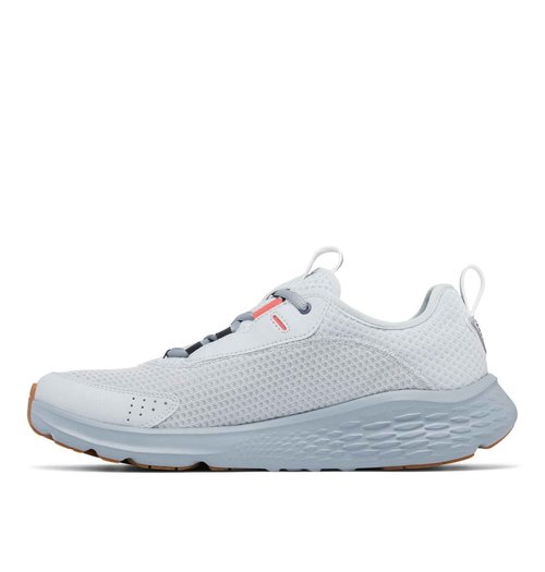 Columbia Mens PFG Castback Non Slip Boat Shoe, Cirrus Grey/Sunset Red, 9.5 Wide