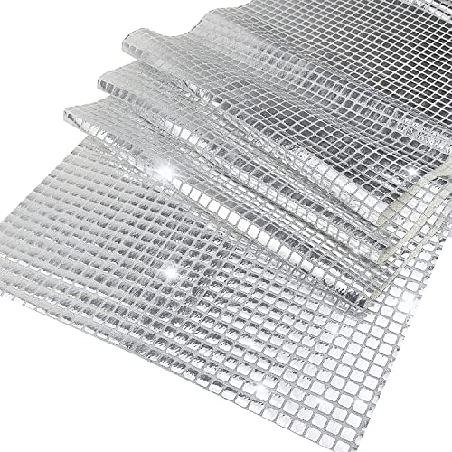 12 x 72 Inches Glitter Disco Table Runner - Retro 70s 80s Theme Decor - Silver Sequin - Bachelorette & Wedding Party Supplies