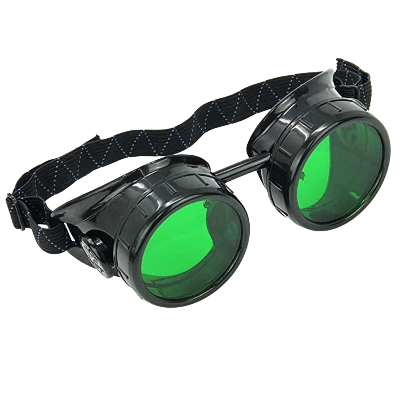 Steampunk Mad Scientist Goggles Rave Glasses Costume Eye Protection Goggles Welding Style Green
