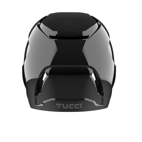 TUCCI Potenza Batting Helmet with Jaw Flap, L/XL, Gloss Black, Right-Handed Hitter