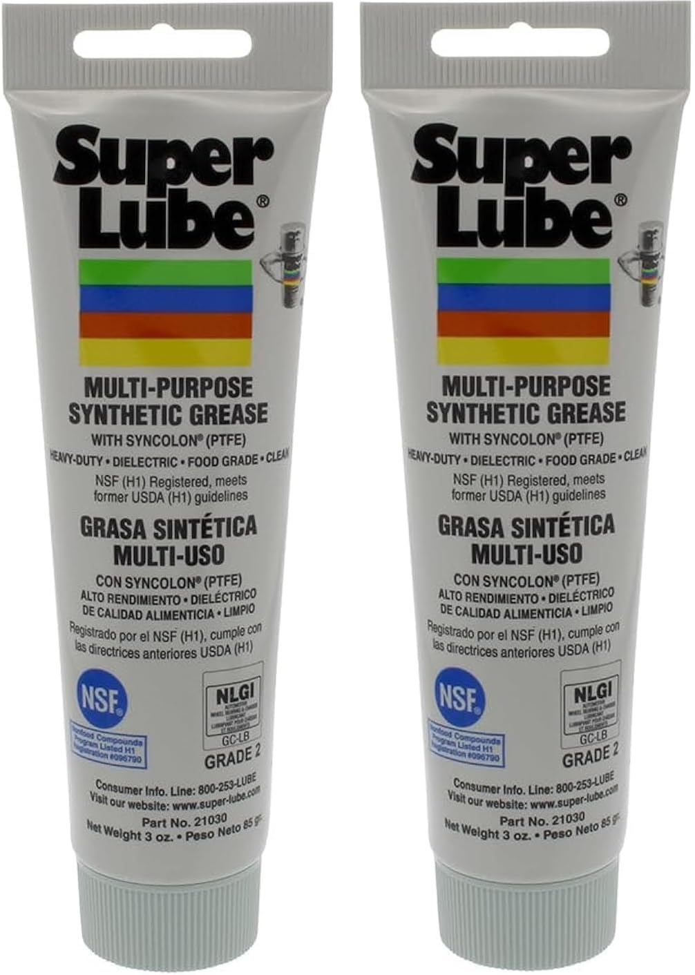 Super Lube-21030 Synthetic Multi-Purpose Grease, 3 Oz. (Pack of 2)