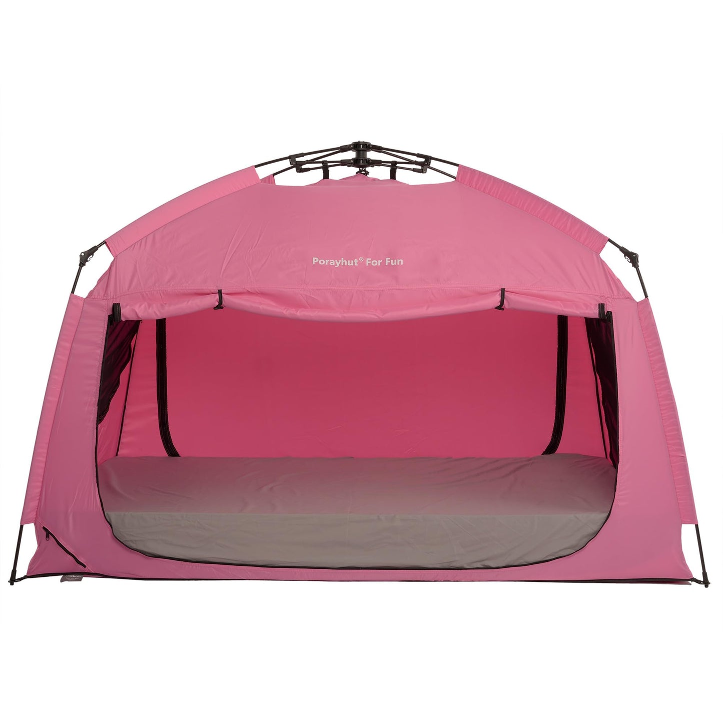 Indoor Instant Privacy Bed Tent for Sleeping,Quick Set-up Bed Canopies,Portable Bed Drapes with Large Space and 3 Doors (Pink, Full)