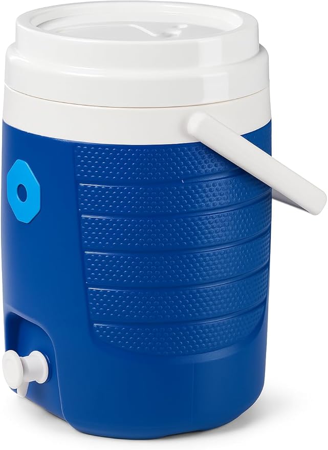 Triplenet Pricing 2 Gallon Portable Sports Cooler Water Beverage Dispenser, Insulated Cooler Dispenser, Majestic Blue 41150