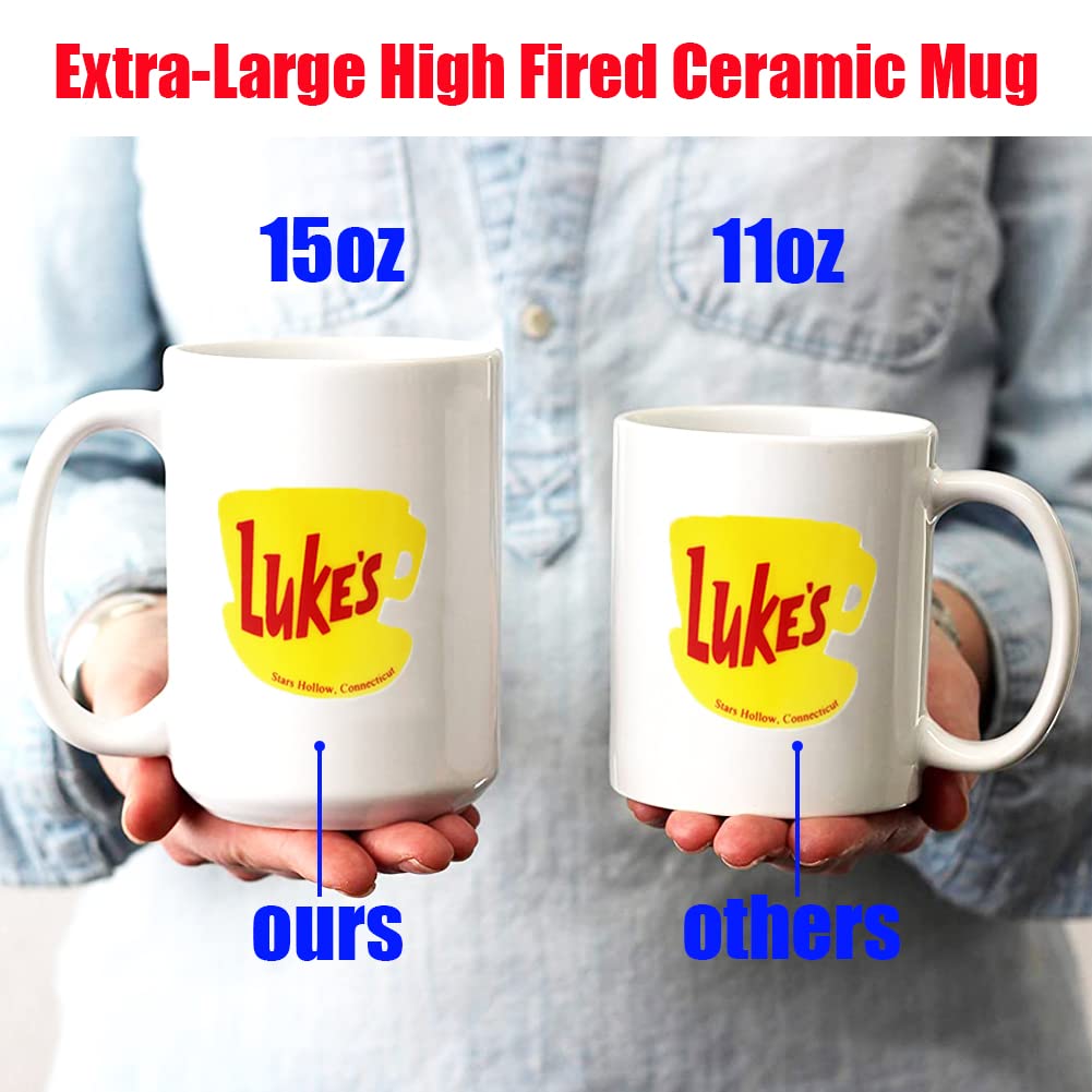 Luke's Diner 15oz Coffee Mug - Novelty Ceramic Cup, Fun Gift for Fans, Tea & Coffee Drinkers