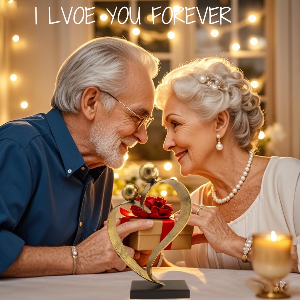 Bronze Anniversary Gifts for Her 8th Anniversary Gifts for Couple 19th Wedding Gifts for Husband Bronze Metal Rose for Girlfriend Wife Women in Her Birthday Wedding Valentine's Day(bronze)