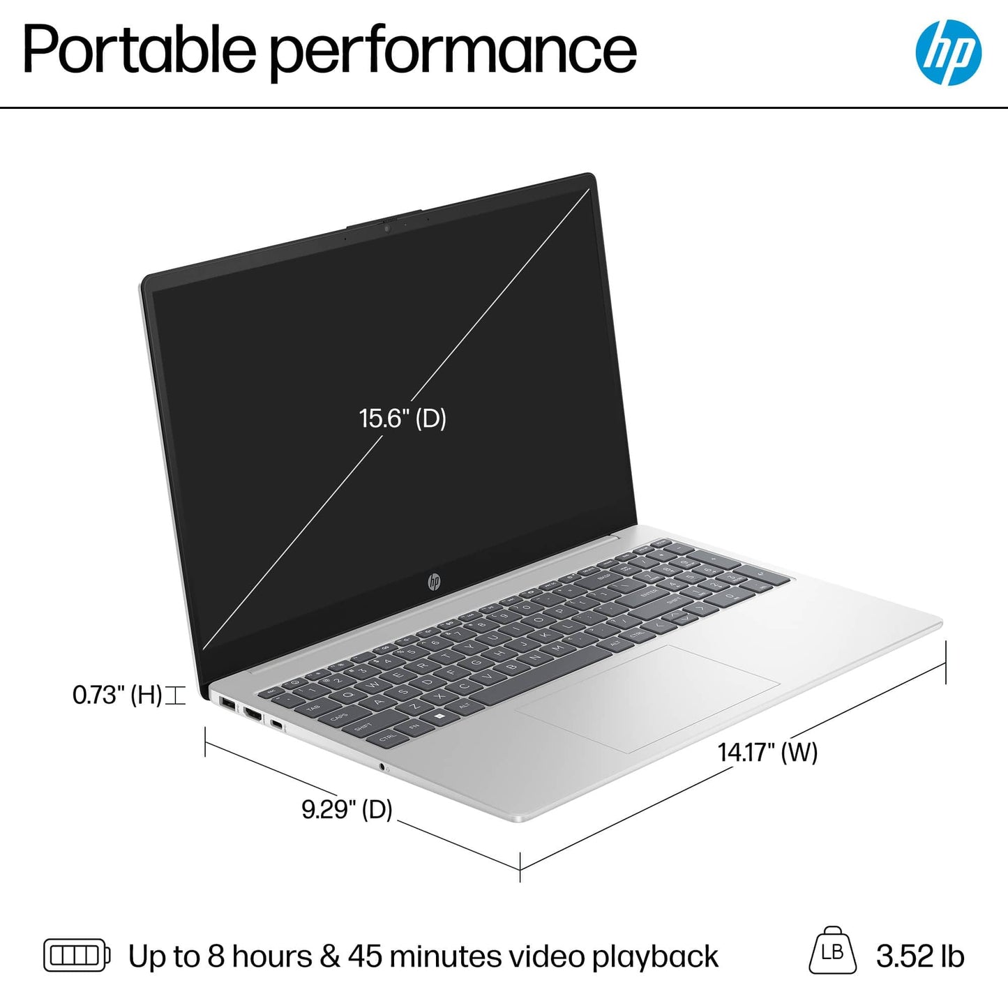 Hp 15 Laptop (15.6 Fhd Touchscreen, Intel Core I5-1334U (> I7-1255U), 16Gb Ram, 512Gb Ssd) For Business, Students, Home, 10-Hour
