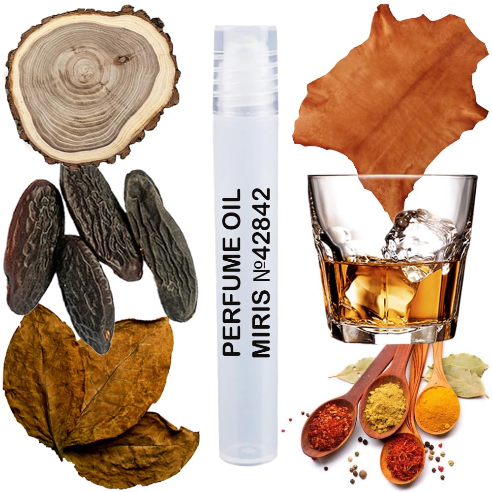 MIRIS No. 42842, Inspired by Man In Black, Long-Lasting Perfume Oil for Men Roll-On, Rollerball 0.34 Fl Oz / 10 ml