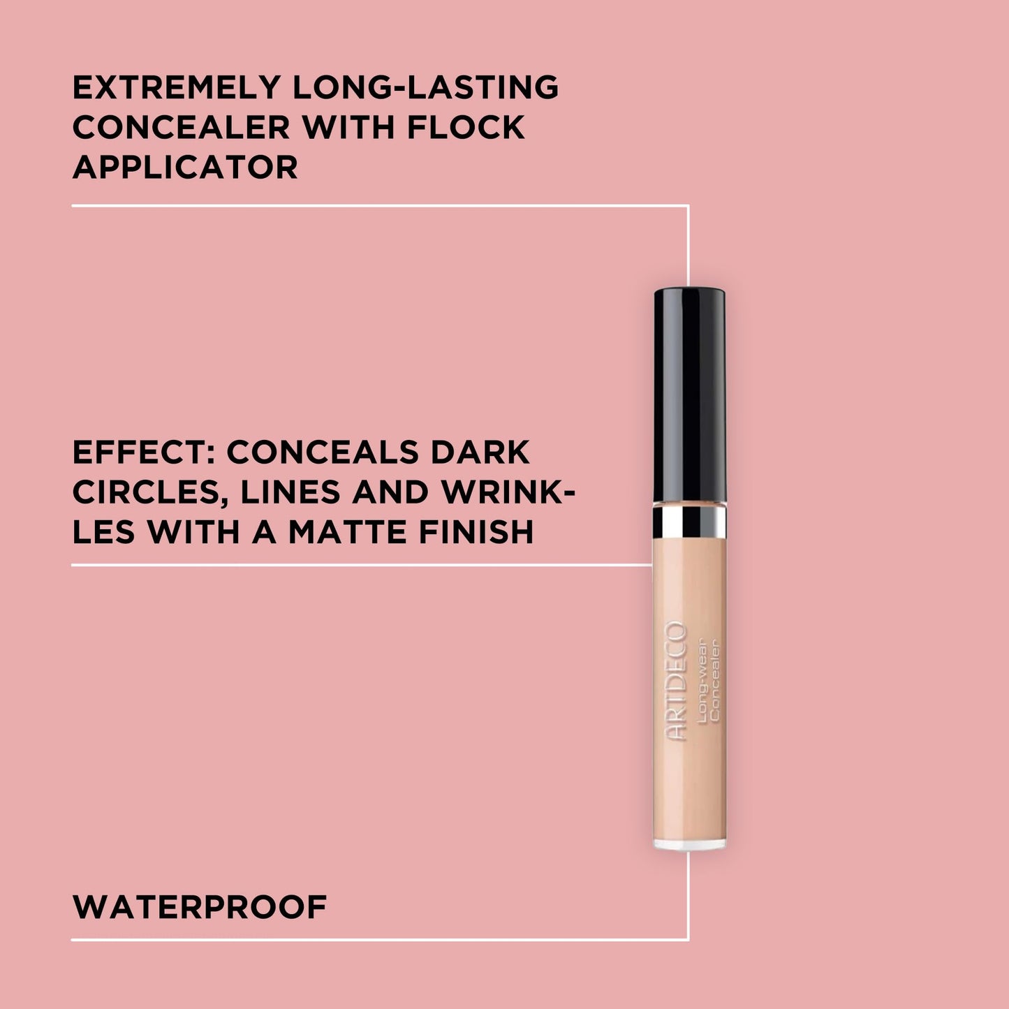 ARTDECO Waterproof Long-Wear Concealer - Soft Olive - Full Coverage, Matte Finish, and Nurturing Formula for Dark Circles and Im