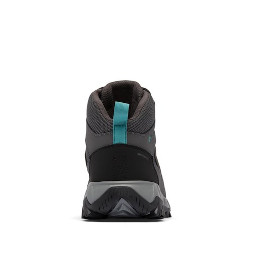 Columbia Womens Strata Trail Mid Waterproof, Dark Grey/Teal, 11