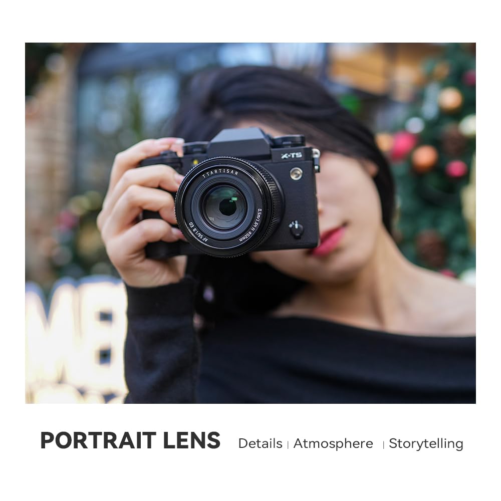 TTArtisan AF 56mm F1.8 Auto Focus Lens APS-C Compatible with Sony E-Mount Mirrorless Cameras A5000 A5100 A6000 A6100 A6300 A6400 A6500 A6600 NEX-3 NEX-3N NEX-3R NEX-5T NEX-5R NEX-5 (Black)