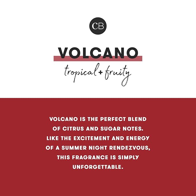 Capri Blue Fragrance Gift Set - 1 Volcano Eau de Parfum .34 fl oz & 1 Volcano Mini Hand Cream 1 oz - Moisturizing Jojoba Oil & Shea Butter Lotion - Cruelty-Free Skin Care Products