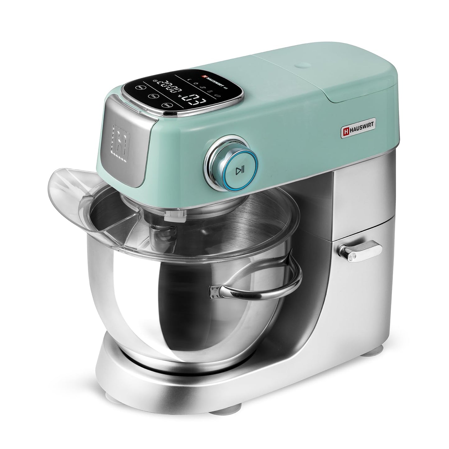 Hauswirt Stand Mixer 5.3QT XL Large, 4.5" LED Touch Screen Electric Household Stand Up Mixer, Standing Mixer 11-Speed, Dough Cake Bread Mixer – Lake Green
