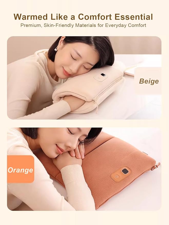 Hand Warmers Rechargeable 10000mAh Electric Heated Gloves Power Bank Portable Handwarmers Pouch Double-Sided Multi-use Heating Muff for Women, Camping Xmas Gifts, Men, Kids, Hunting