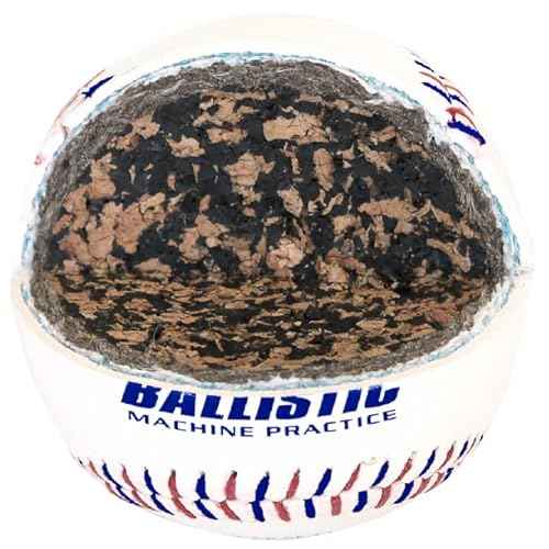 Baden Ballistic Leather Pitching Machine Baseballs | Durable Leather Construction for Consistent Performance, 12-Pack