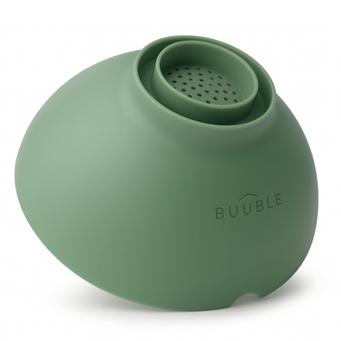 BUUBLE Ultimate Grease Drainer & Food Strainer (SAGE) Premium Heat-Resistant Colander for Bacon, Ground Beef, Pasta & Veggies; Fits Pans, Cans & Jars; Dishwasher Safe