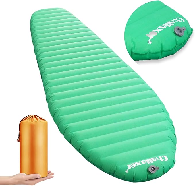 Ultralight Sleeping Pad for Camping, 74.8"x23.2" Camping Mat with Pump Sack Inflatable Sleeping Pads Compact for Camping B...