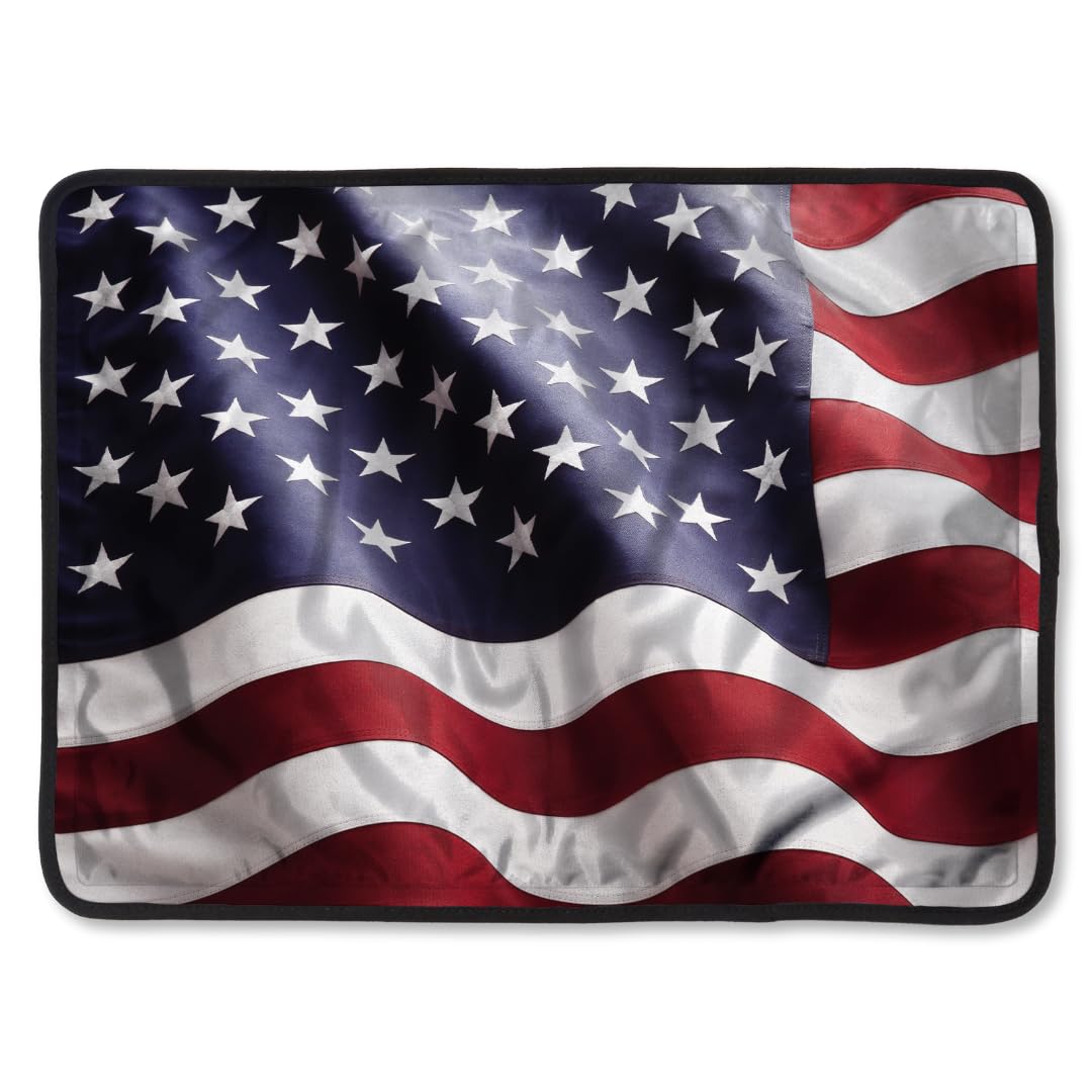 FlexiKold American Flag Gel Ice Pack (Standard Large: 10.5" x 14.5") Ice Packs for Injuries Reusable, Back, Shoulder and Knee Pain Relief, After Surgery - 6300-COLDUSA by NatraCure