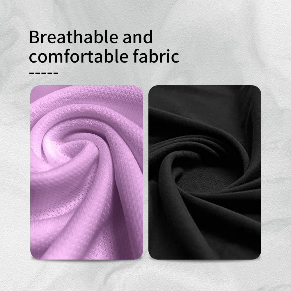 Sleep Mask Bluetooth Headphones Soft Wireless Headband Eye Mask Blackout with Microphone (Purple)